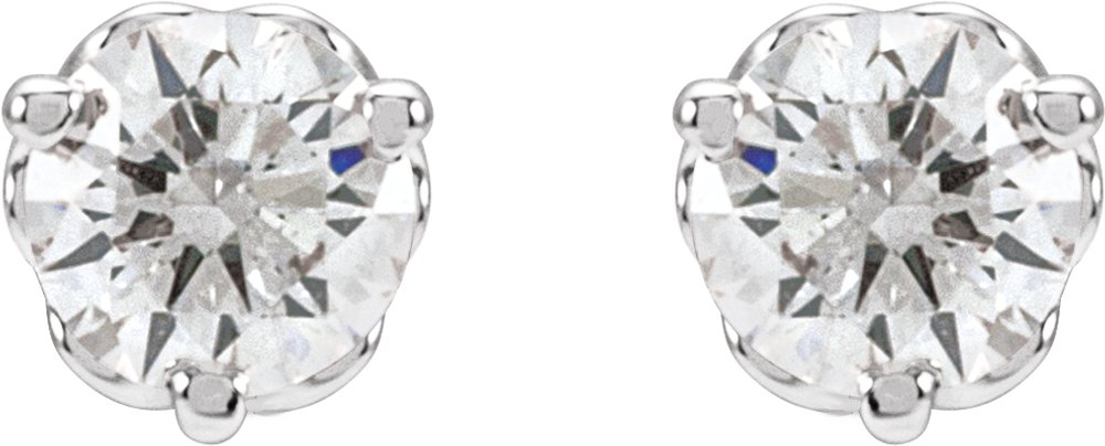 Round 1/3 CTW Lab-Grown Diamond Infinity-Inspired Earrings