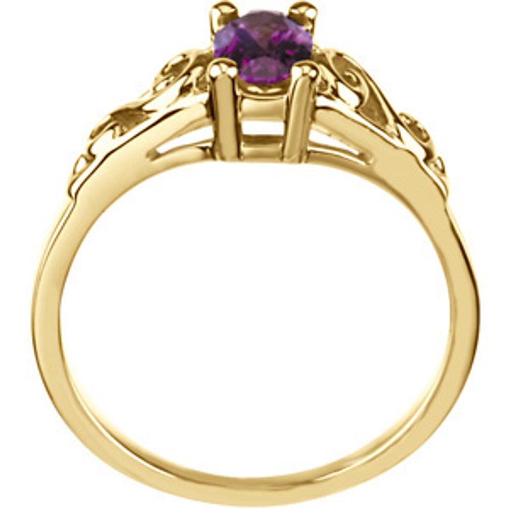 14KY June Imitation Birthstone Ring
