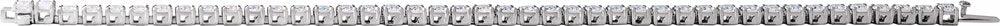 14K White Gold 7 CTW Lab-Grown Diamond Line 7 1/4" Bracelet
