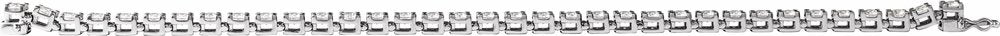 14K White Gold 10 1/2 CTW Lab-Grown Diamond Line 7" Bracelet