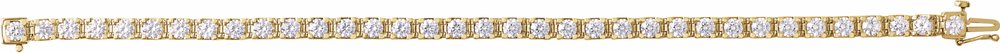14K Yellow Gold 7 CTW Lab-Grown Diamond Line 7 1/4" Bracelet