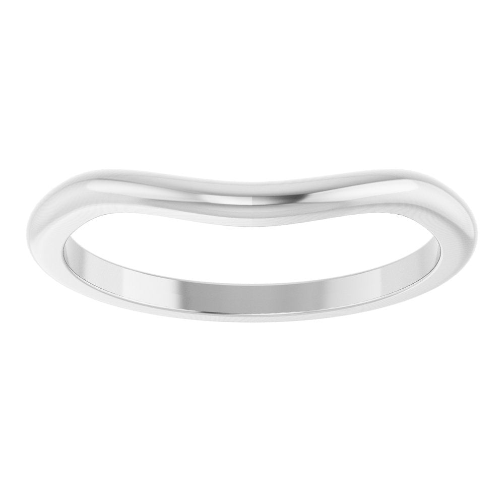 14K White Gold Matching Band