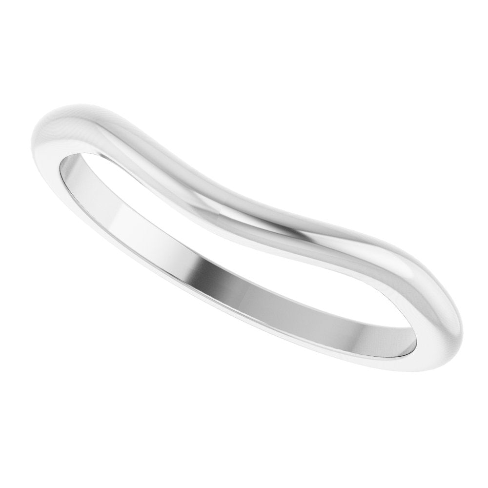 14K White Gold Matching Band