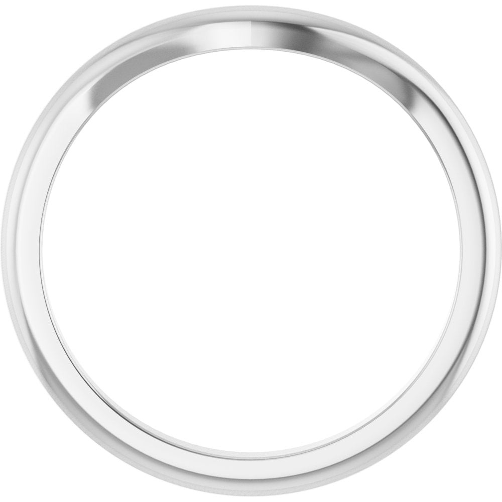 14K White Gold Matching Band