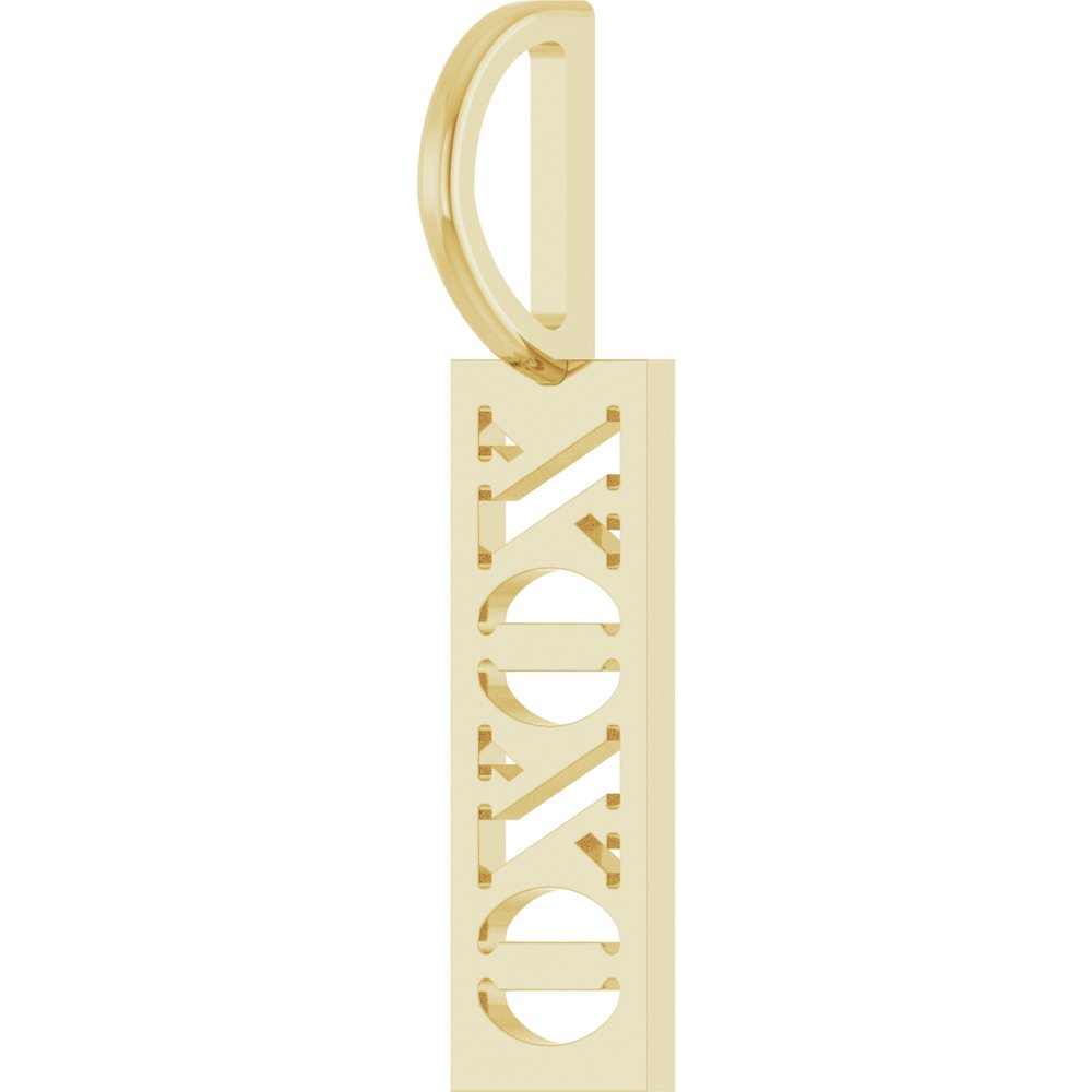 14K Yellow Gold XOXO Charm/Pendant