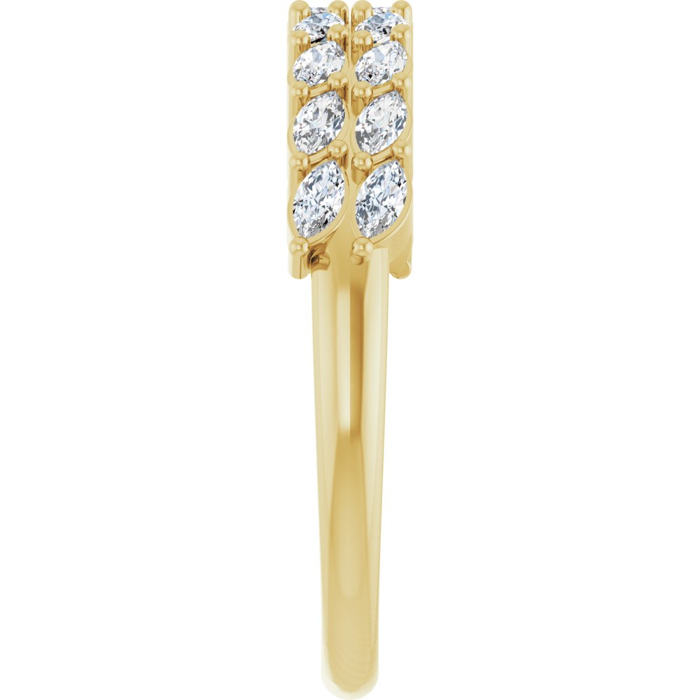 14K Yellow Gold 1/2 CTW Lab-Grown Diamond Anniversary Band