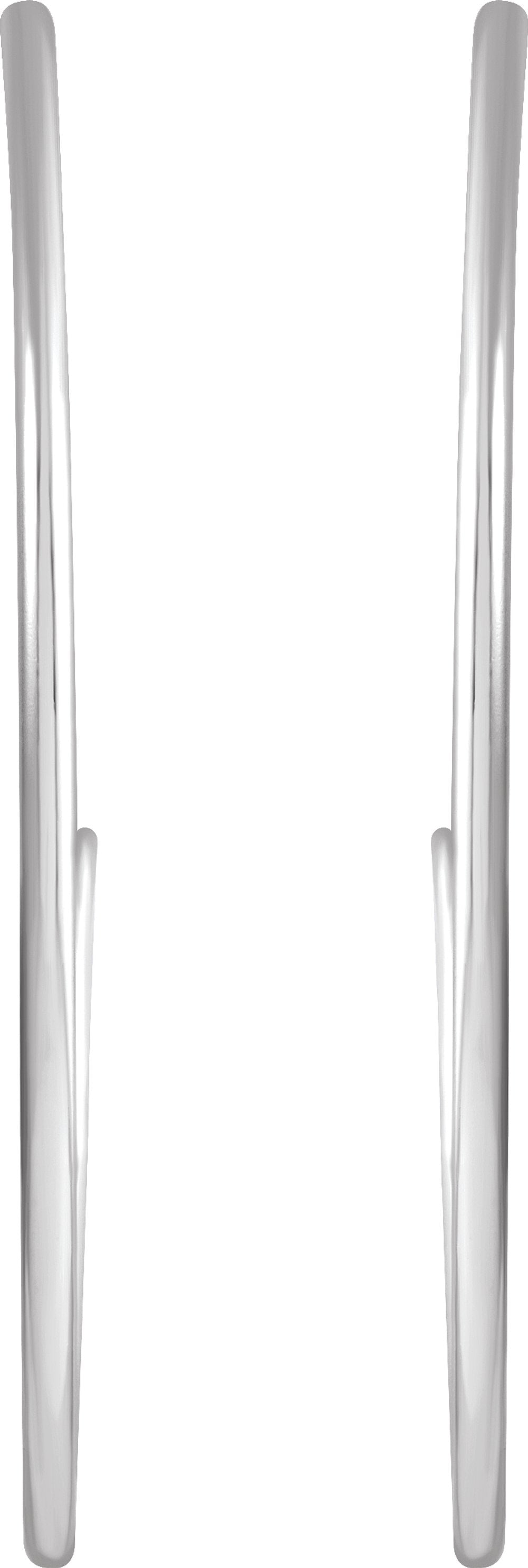 Sterling Silver 38 mm Hoop Earrings