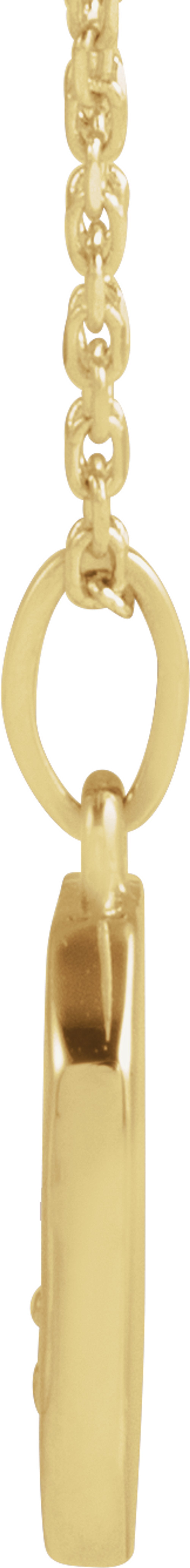 14K Yellow Gold Mountain 16-18" Necklace