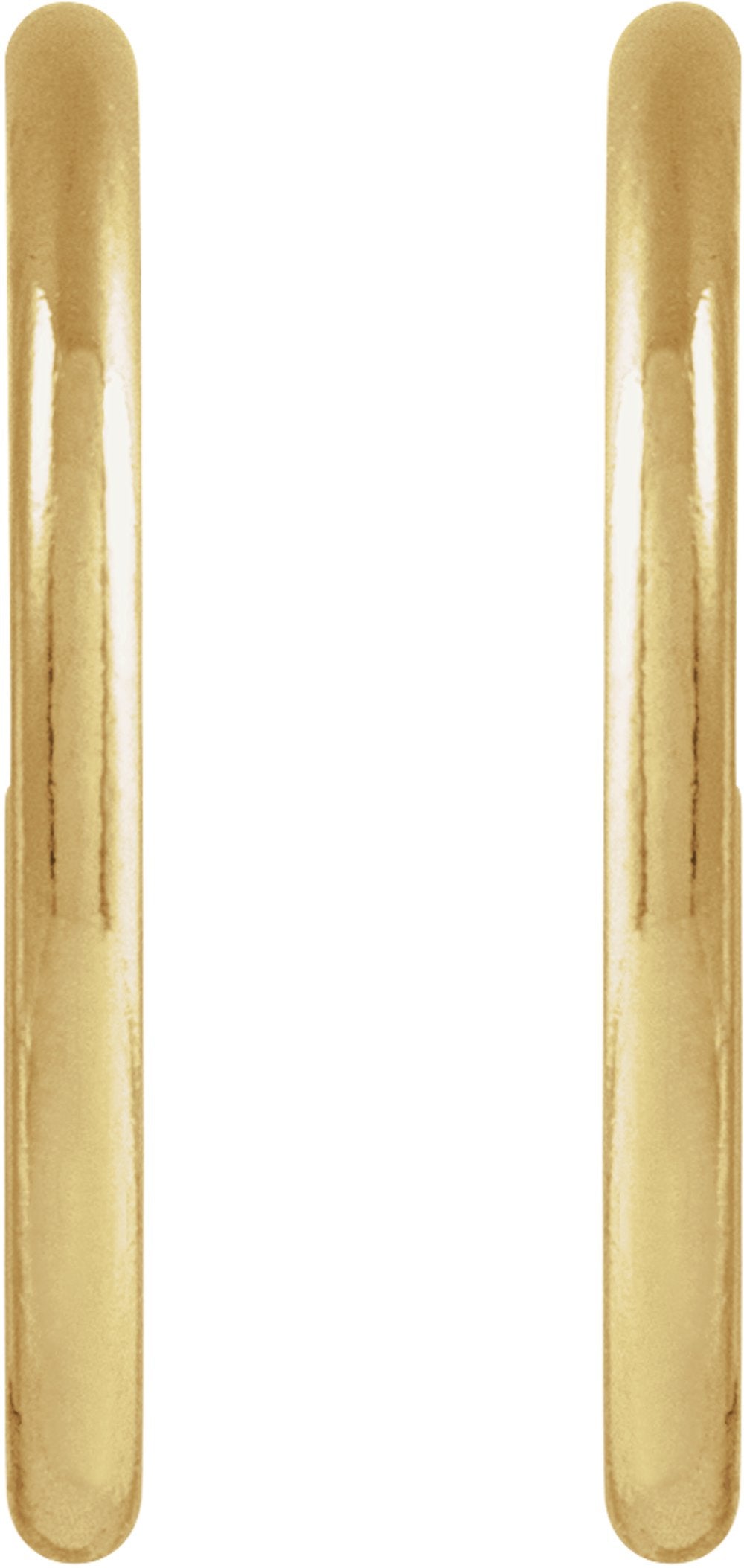 14K Yellow Gold-Filled 15 mm Hoop Earrings