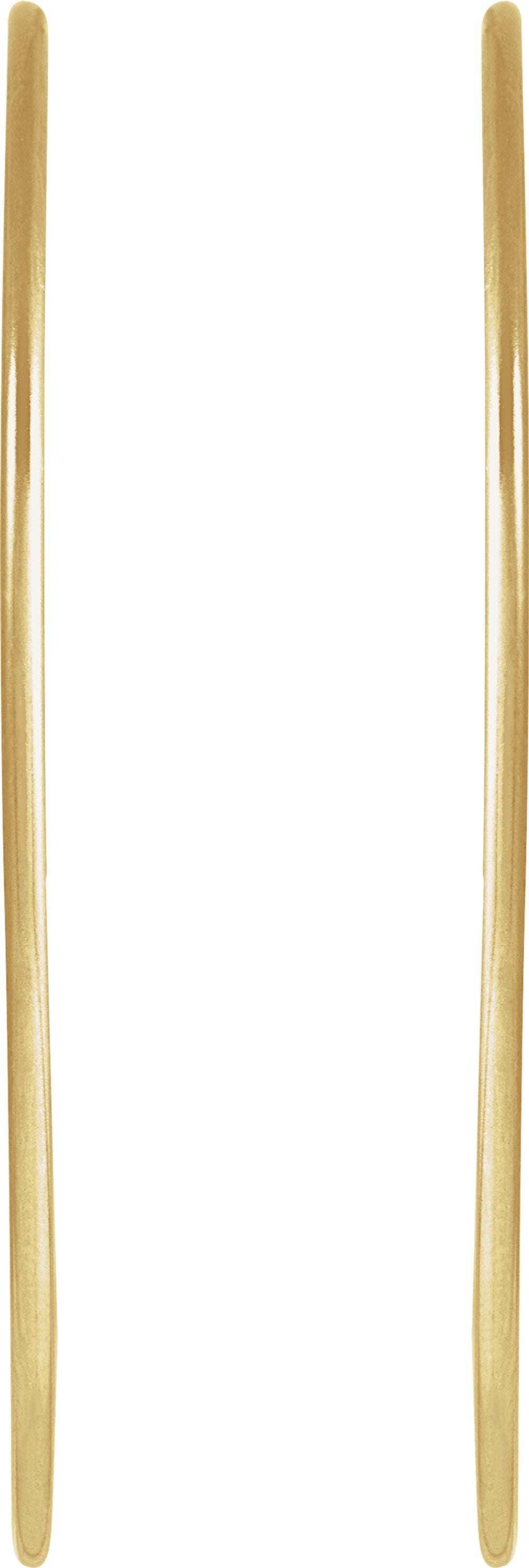 14K Yellow Gold-Filled 45 mm Hoop Earrings