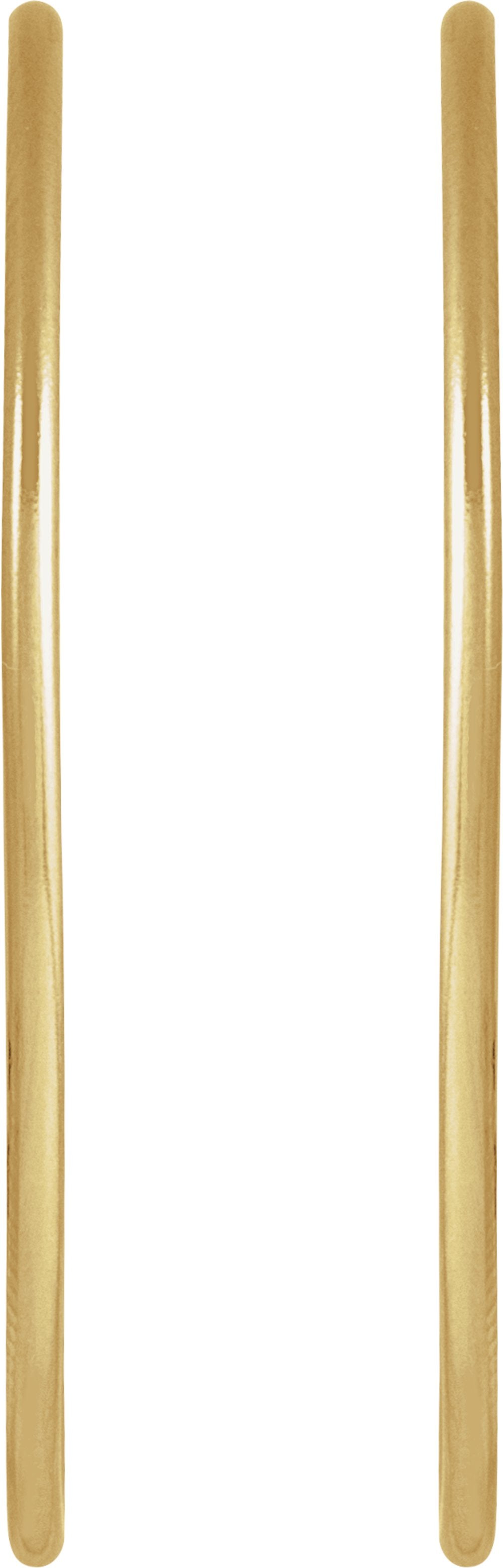 14K Yellow Gold-Filled 38 mm Hoop Earrings
