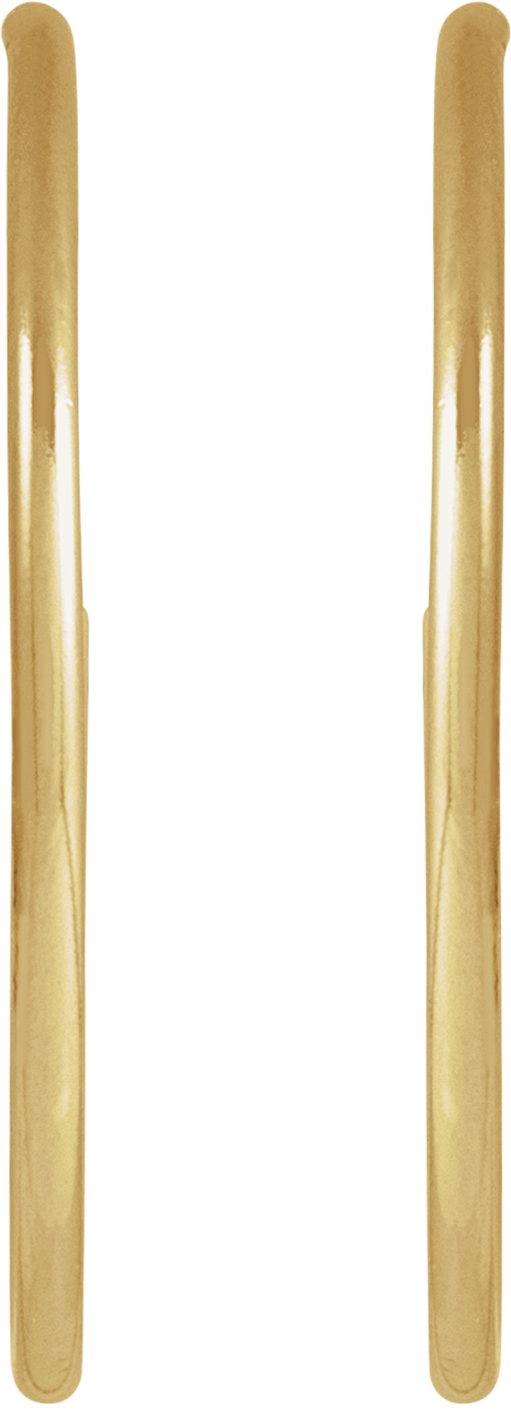 14K Yellow Gold-Filled 25 mm Hoop Earrings