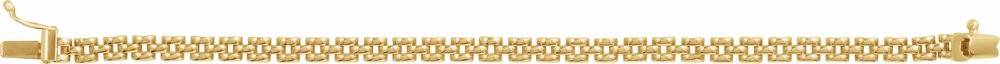 14K Yellow Gold 4 mm Panther 6 1/2" Chain