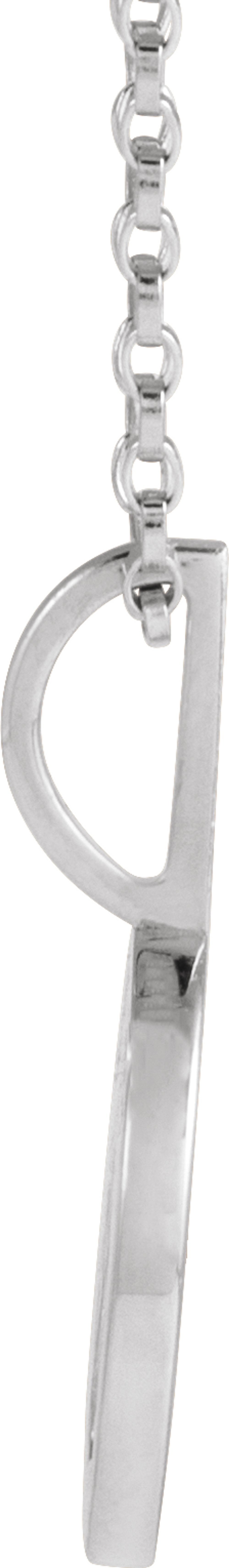 Sterling Silver .03 CTW Natural Diamond Mama Bear 18" Necklace