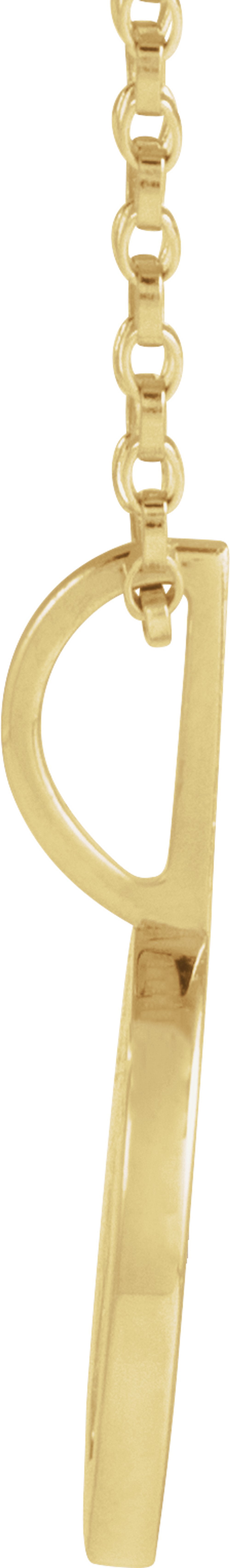 14K Yellow Gold .03 CTW Natural Diamond Mama Bear 18" Necklace