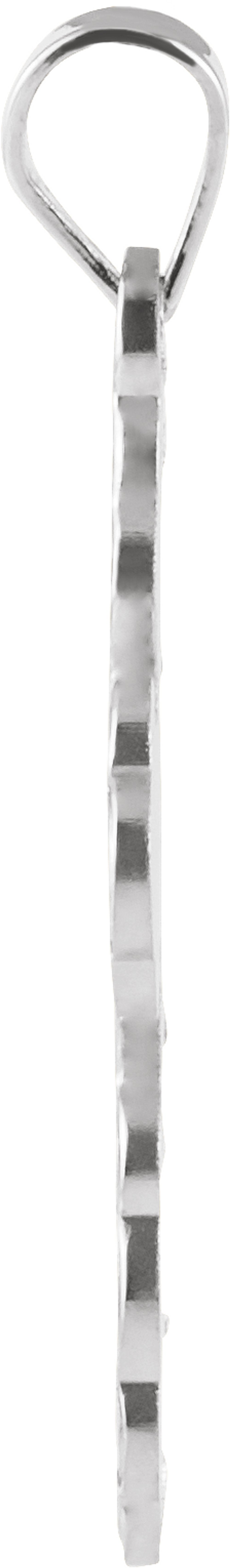 Sterling Silver 19x13 mm Orthodox Cross Pendant