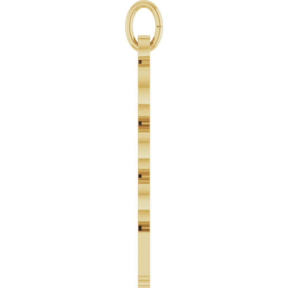 14K Yellow Gold Petite 2025 Pendant