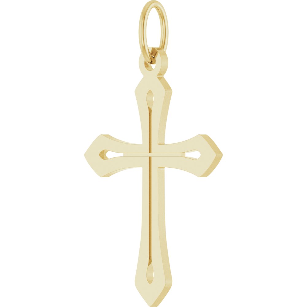 14K Yellow Gold Cross Pendant