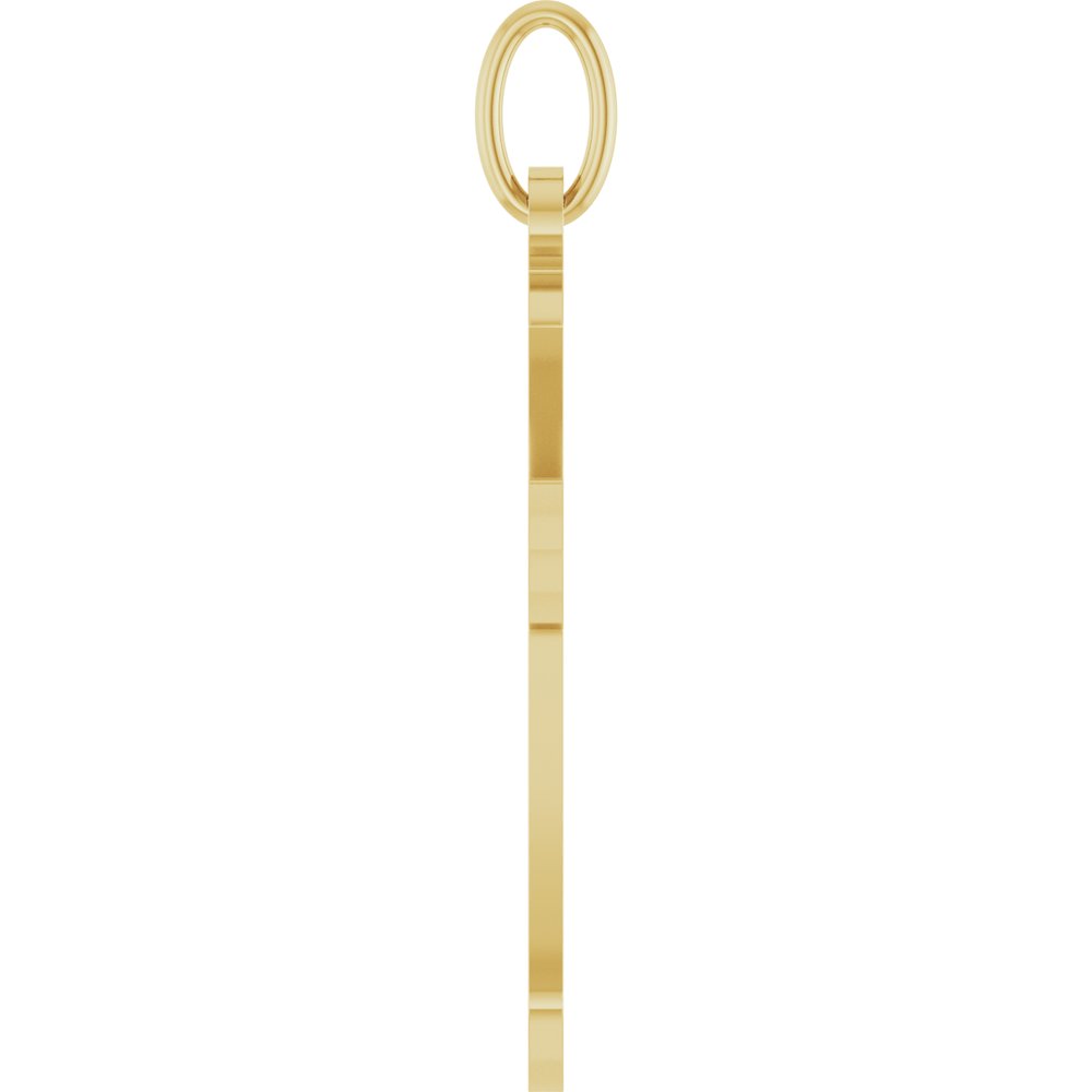 14K Yellow Gold Cross Pendant