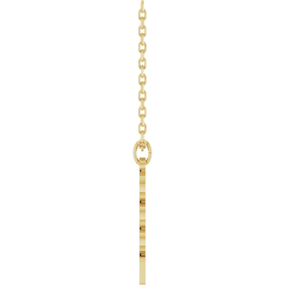 14K Yellow Petite 2023 18" Necklace