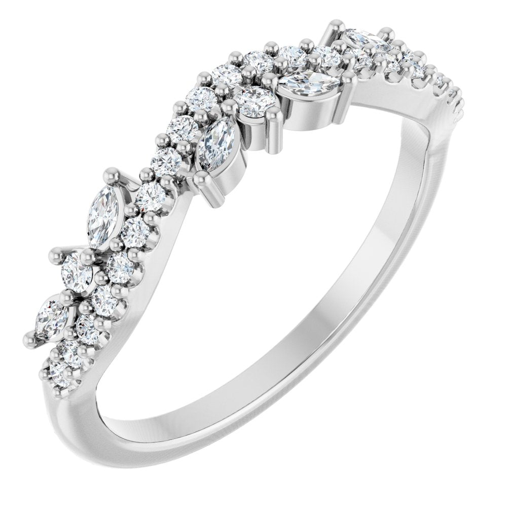 14K White Gold 1/3 CTW Lab-Grown Diamond Anniversary Band