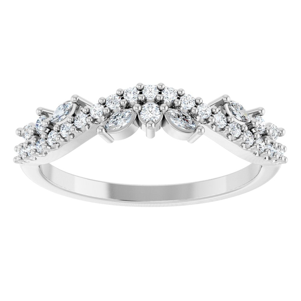 14K White Gold 1/3 CTW Lab-Grown Diamond Anniversary Band