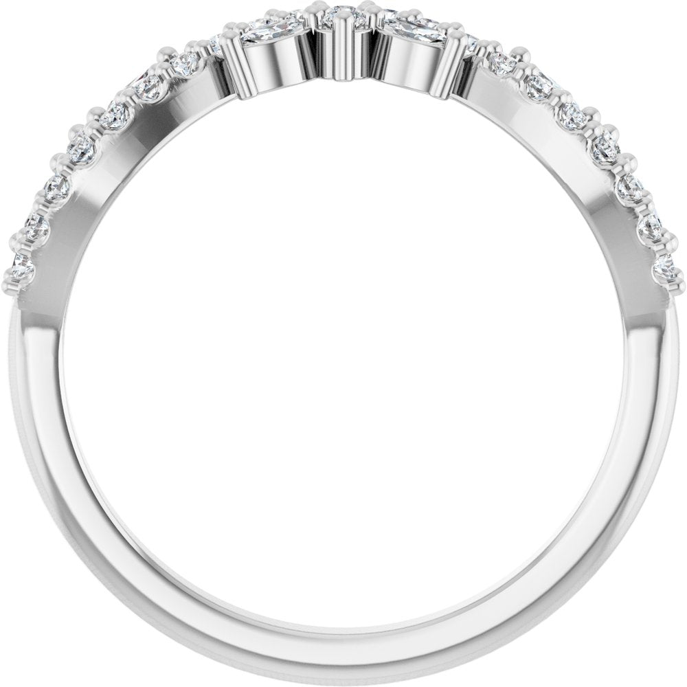 14K White Gold 1/3 CTW Lab-Grown Diamond Anniversary Band