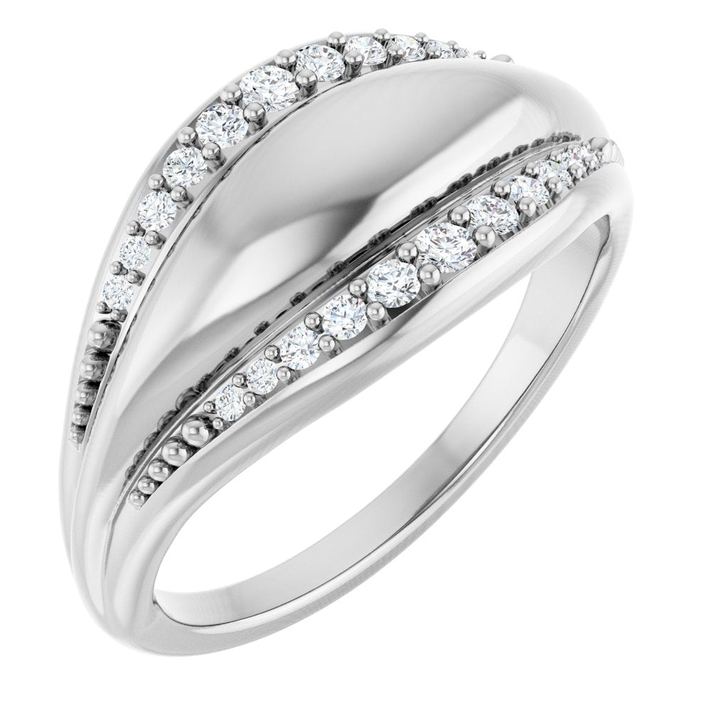 14K White Gold 1/5 CTW Natural Diamond Ring