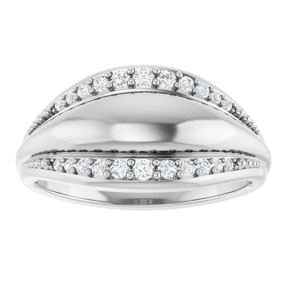 14K White Gold 1/5 CTW Natural Diamond Ring