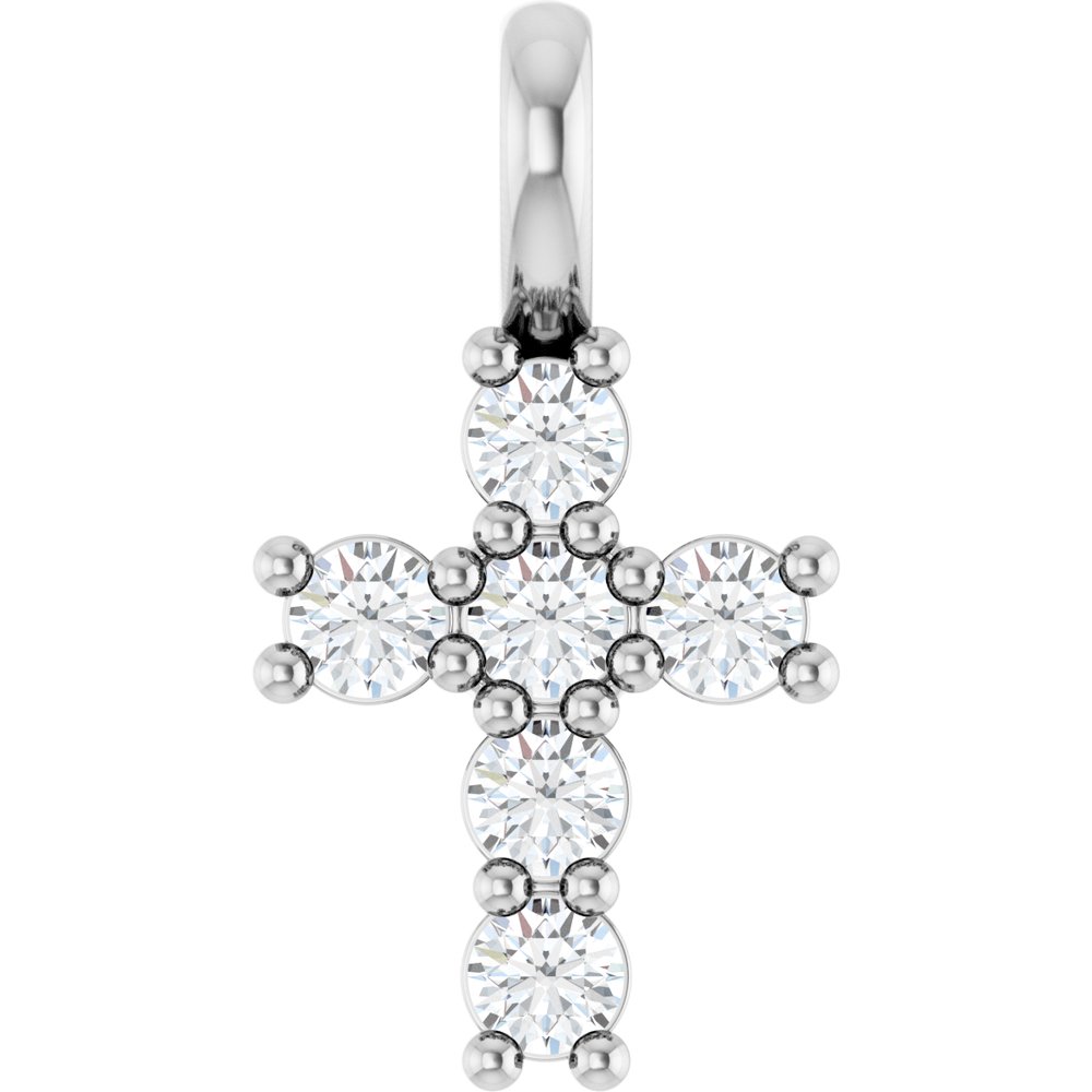 14K White Gold 1/6 CTW Lab-Grown Diamond Pendant