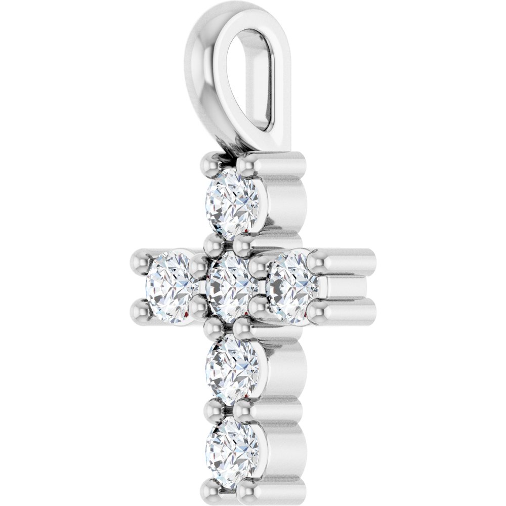 14K White Gold 1/6 CTW Lab-Grown Diamond Pendant