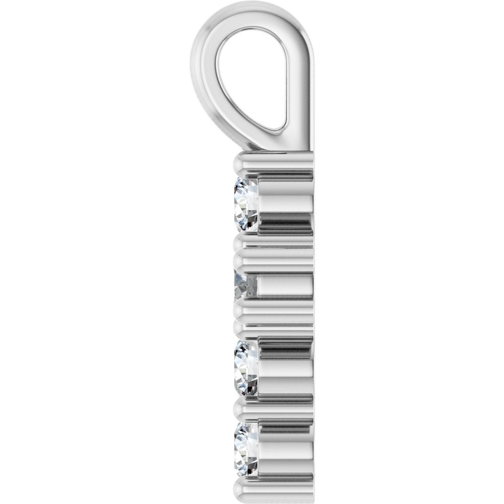 14K White Gold 1/6 CTW Lab-Grown Diamond Pendant