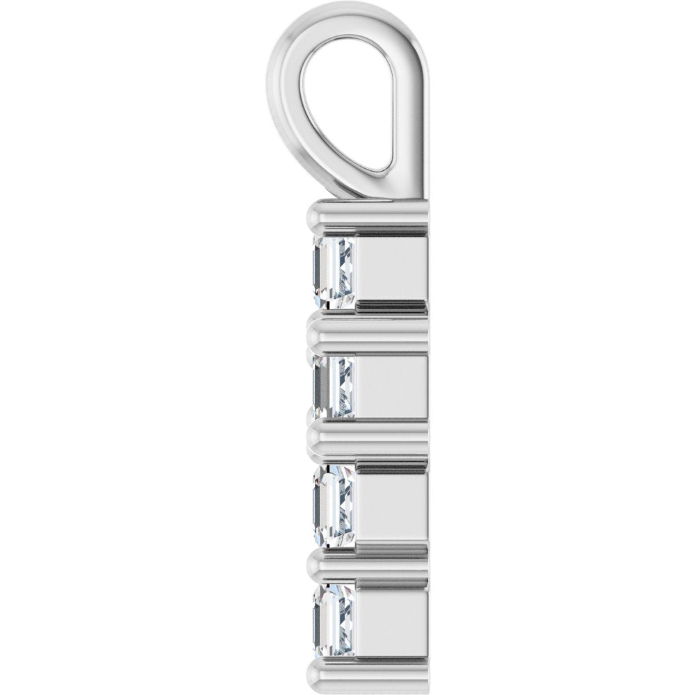 14K White Gold 1/3 CTW Lab-Grown Diamond Pendant