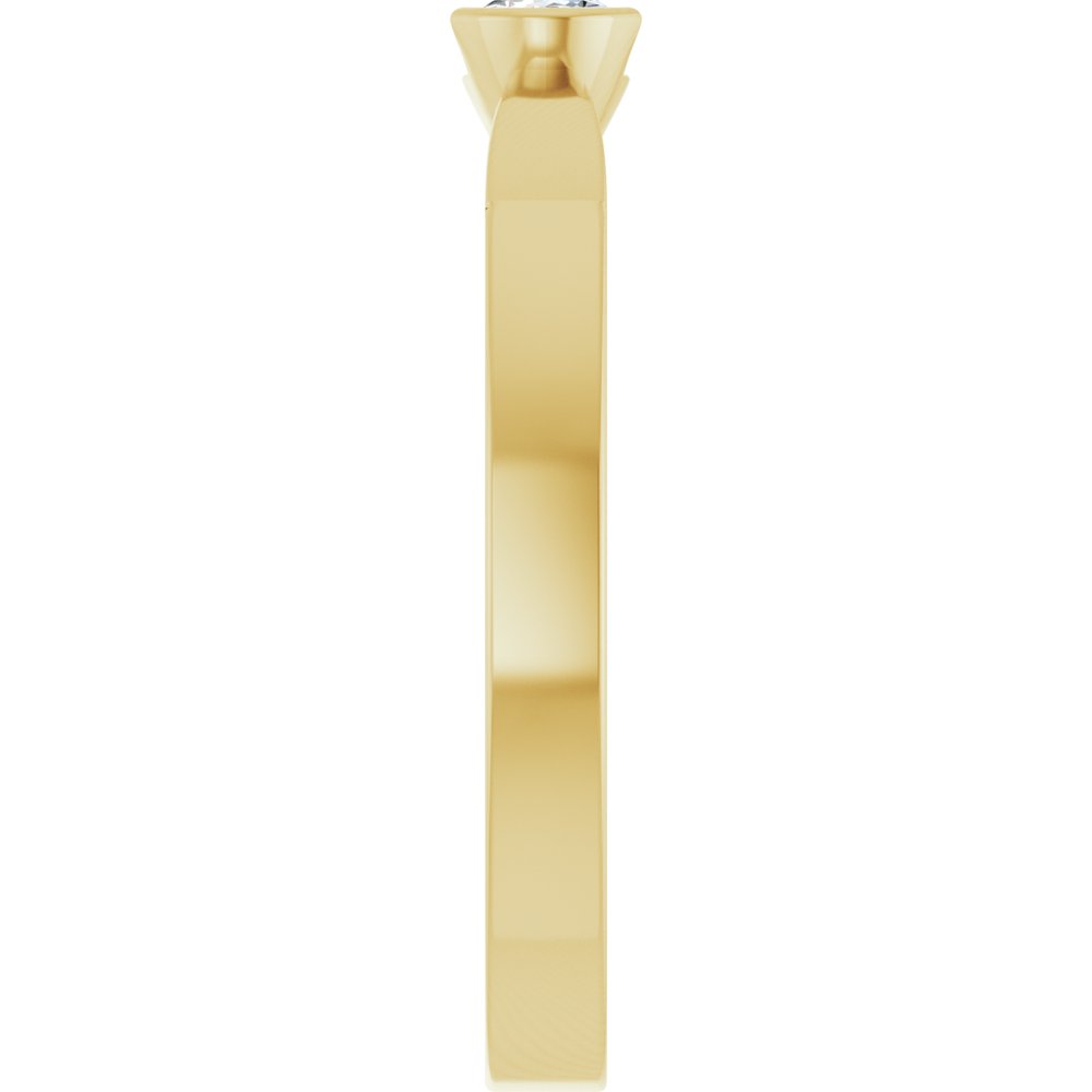 14K Yellow Gold 1/4 CTW Lab-Grown Diamond Ring