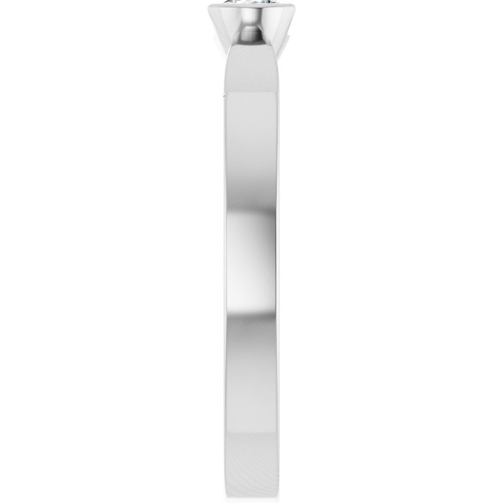 14K White Gold 1/4 CTW Lab-Grown Diamond Ring