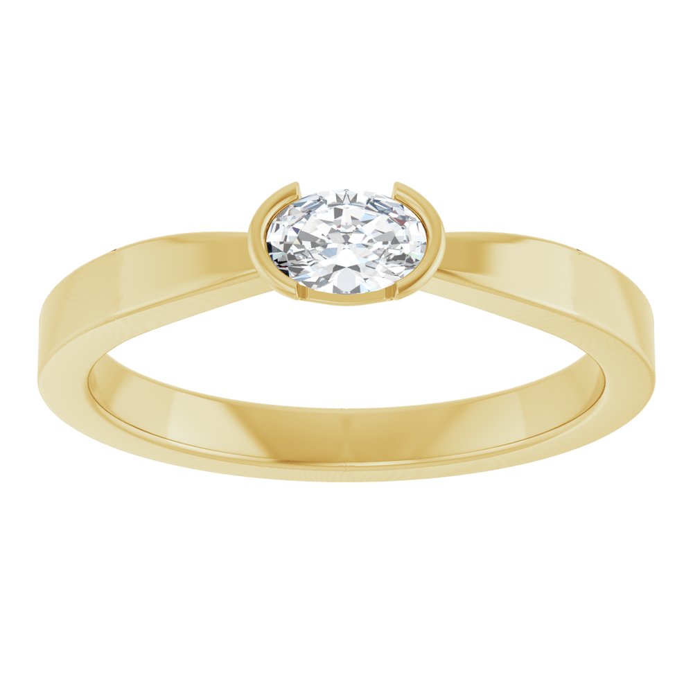 14K Yellow Gold 1/4 CTW Lab-Grown Diamond Ring