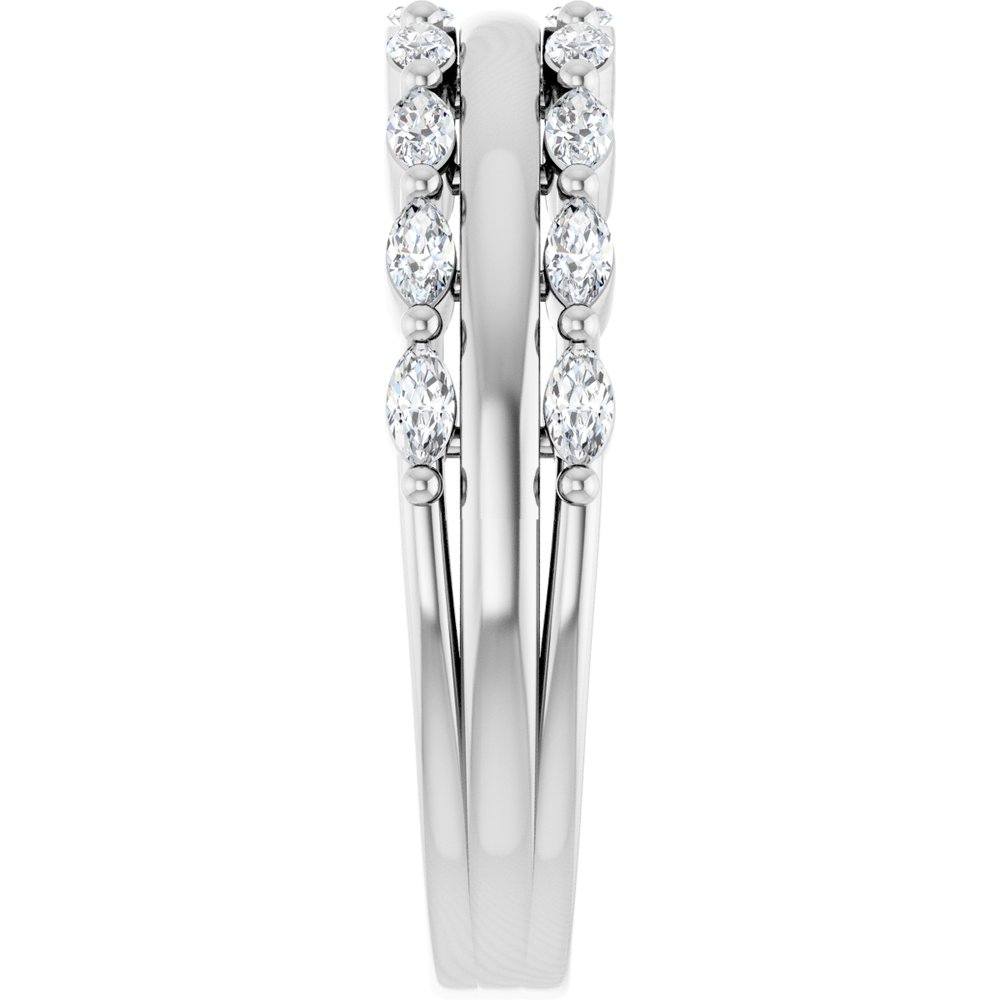 14K White Gold 1/2 CTW Lab-Grown Diamond Anniversary Band