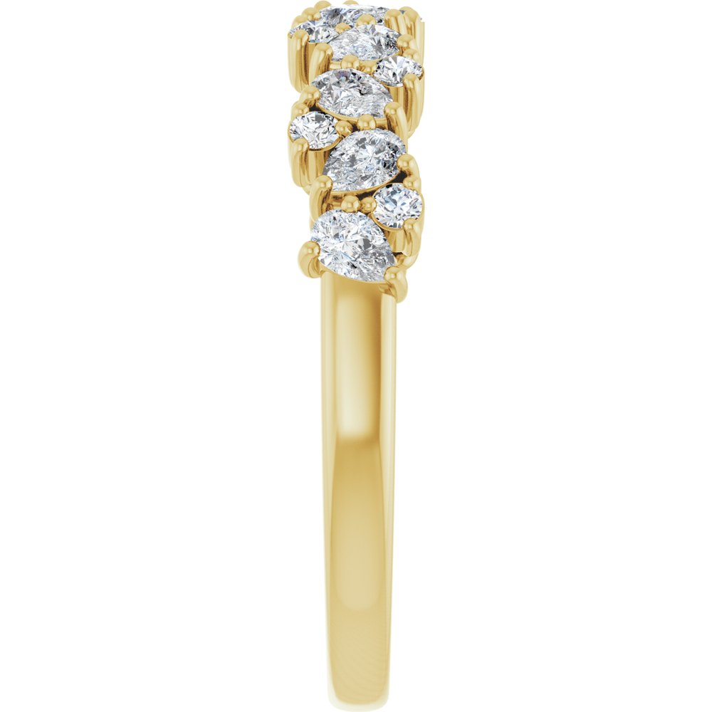 14K Yellow Gold 5/8 CTW Lab-Grown Diamond Anniversary Band