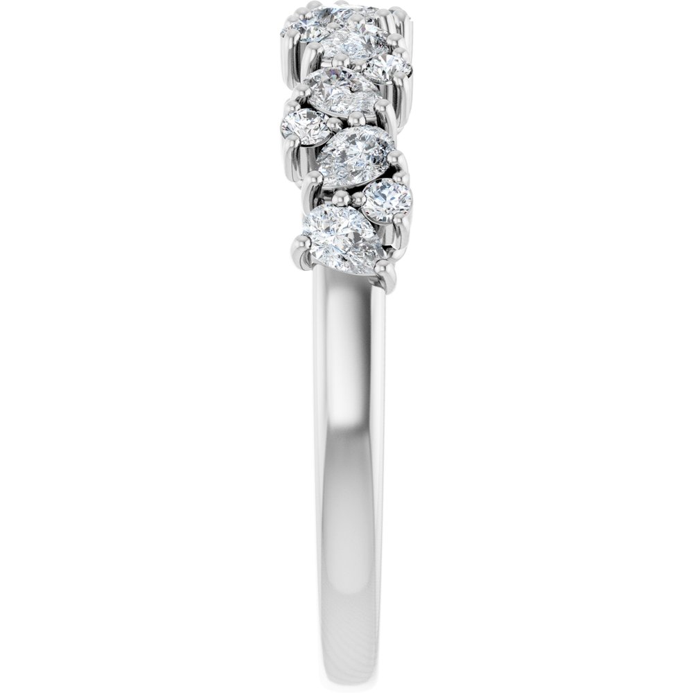 14K White Gold 5/8 CTW Lab-Grown Diamond Anniversary Band