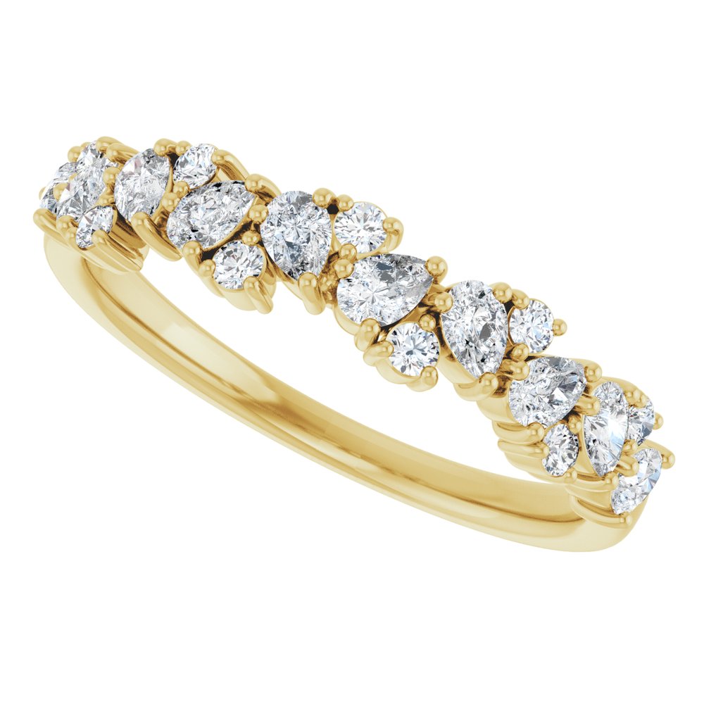 14K Yellow Gold 5/8 CTW Lab-Grown Diamond Anniversary Band