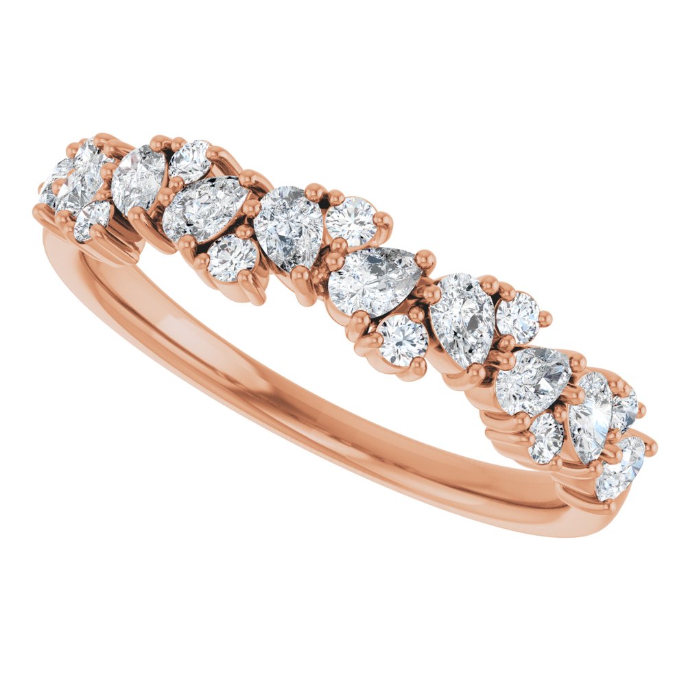 14K Rose Gold 5/8 CTW Lab-Grown Diamond Anniversary Band
