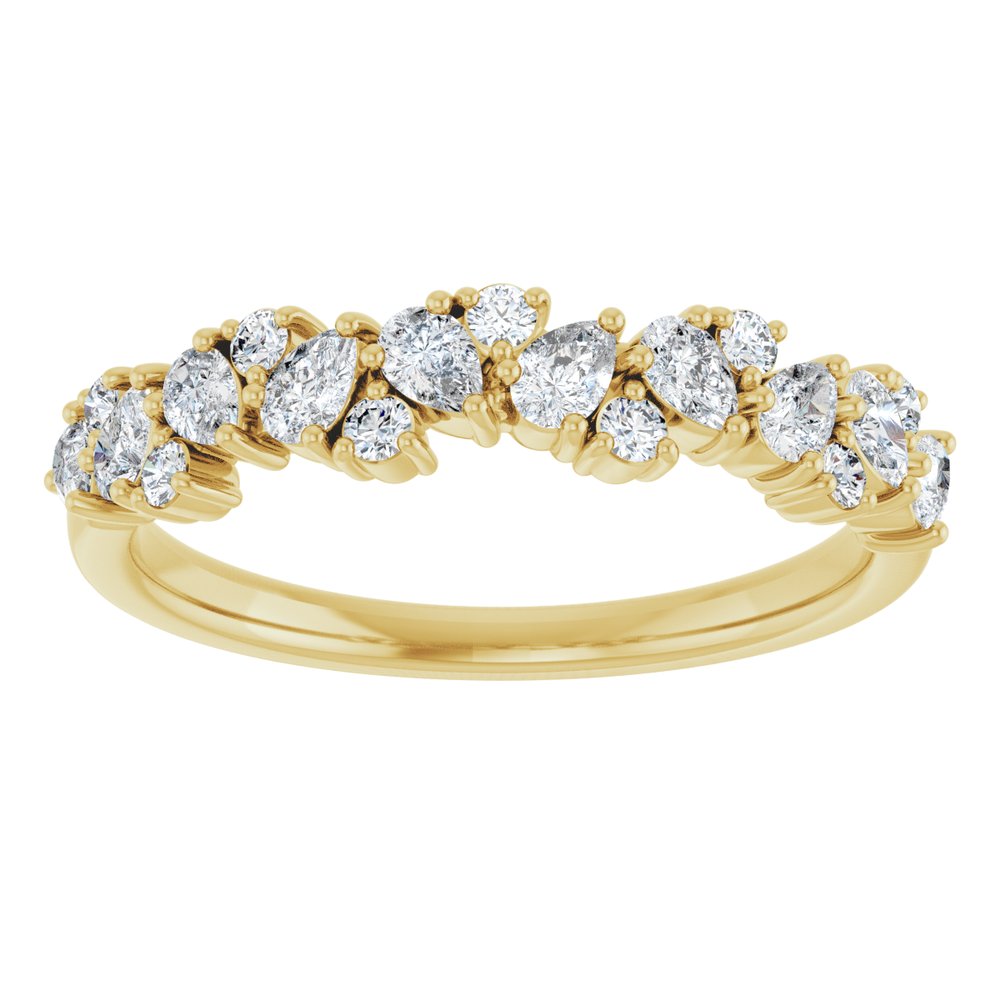 14K Yellow Gold 5/8 CTW Lab-Grown Diamond Anniversary Band