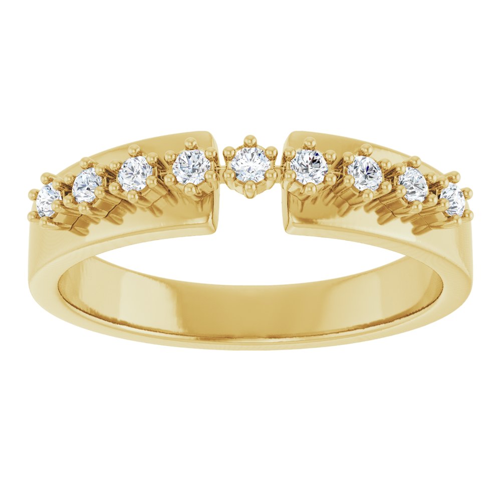 14K Yellow 1/6 CTW Lab-Grown Diamond Anniversary Band