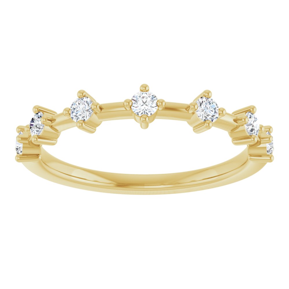 14K Yellow Gold 1/4 CTW Natural Diamond Anniversary Band