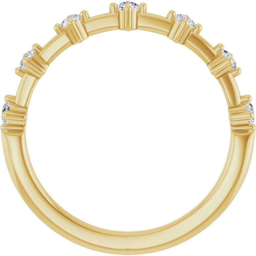 14K Yellow Gold 1/4 CTW Natural Diamond Anniversary Band