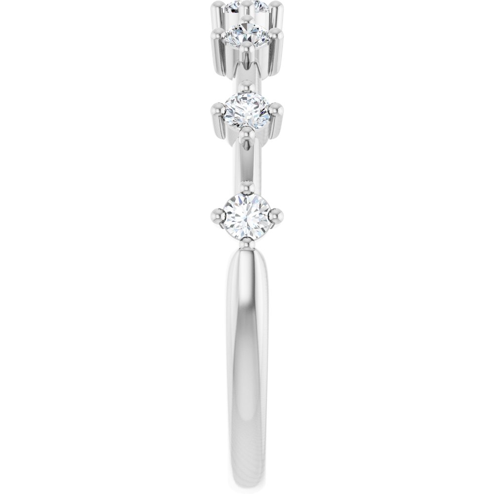 14K White Gold 1/4 CTW Natural Diamond Anniversary Band