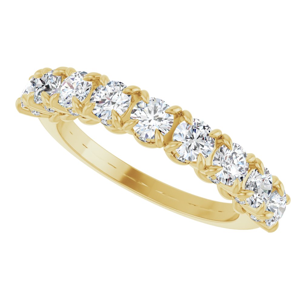 14K Yellow 1 1/4 CTW Lab-Grown Diamond Anniversary Band