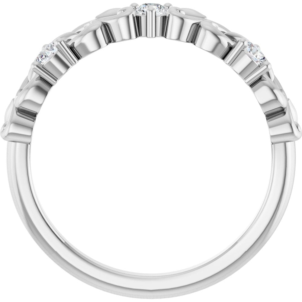 14K White Gold 1/5 CTW Lab-Grown Diamond Anniversary Band