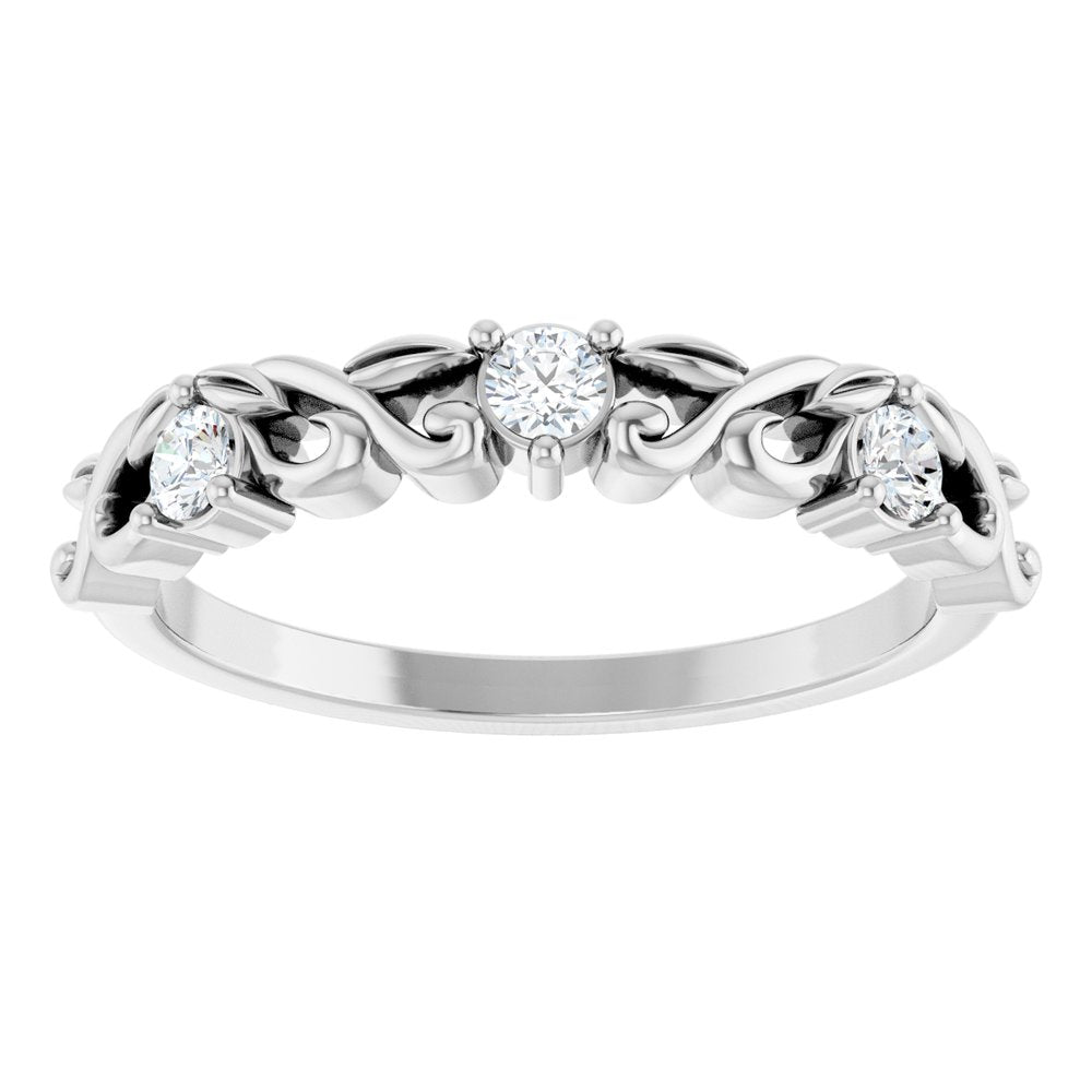 14K White Gold 1/5 CTW Lab-Grown Diamond Anniversary Band