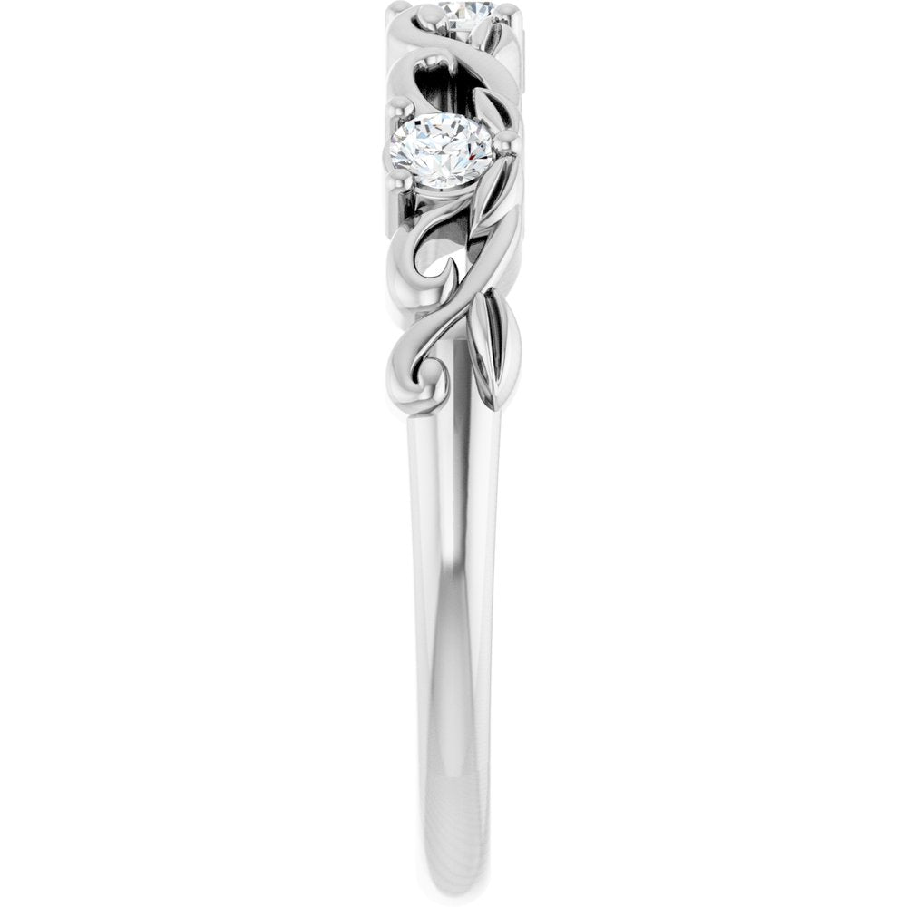 14K White Gold 1/5 CTW Lab-Grown Diamond Anniversary Band